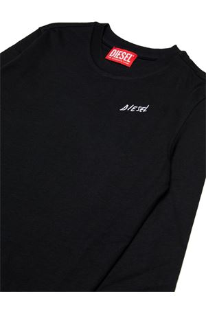 tshirt in cotone nero DIESEL KIDS | J025280CATMK900
